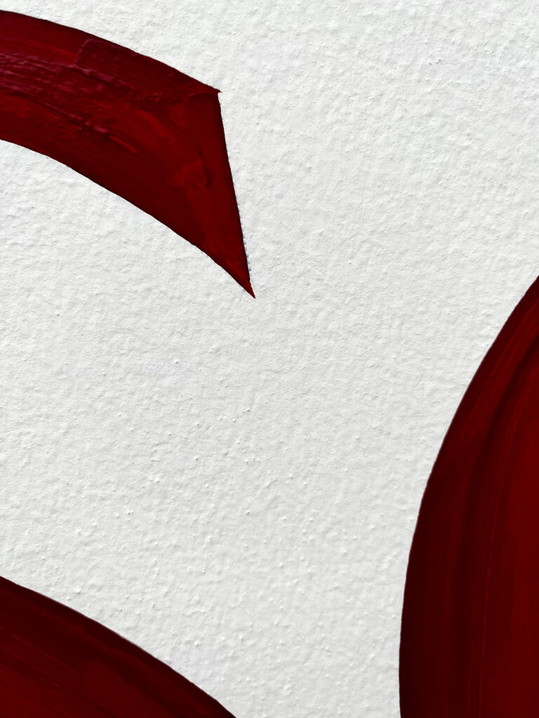 Détail de peinture en lettres école Marguerite Schwab Arbonne